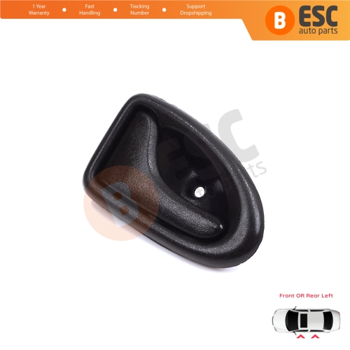 Inner Door Handle Left Black Rod Type for Renault Clio 2 Scenic Megane 1 Trafic Master 2 Mascott Logan 1 Movano Vivaro A Interstar Primastar 1 Daily 7700434716 