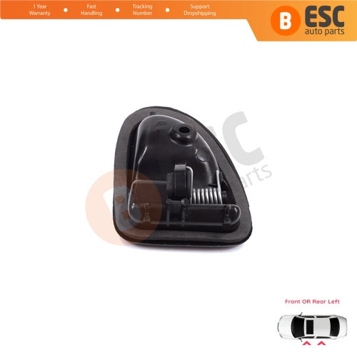 Inner Door Handle Left Black Rod Type for Renault Clio 2 Scenic Megane 1 Trafic Master 2 Mascott Logan 1 Movano Vivaro A Interstar Primastar 1 Daily 7700434716 