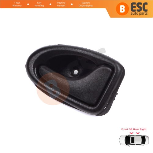 Inner Door Handle Right Black Rod Type for Renault Clio 2 Scenic Megane 1 Trafic Master 2 Mascott Logan 1 Movano Vivaro A Interstar Primastar 1 Daily 7700434717