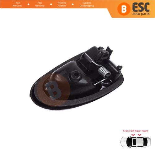 Inner Door Handle Right Black Rod Type for Renault Clio 2 Scenic Megane 1 Trafic Master 2 Mascott Logan 1 Movano Vivaro A Interstar Primastar 1 Daily 7700434717