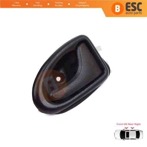 Inner Door Handle Right Black Rod Type for Renault Clio 2 Scenic Megane 1 Trafic Master 2 Mascott Logan 1 Movano Vivaro A Interstar Primastar 1 Daily 7700434717