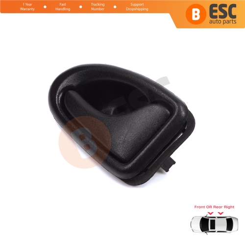 Inner Door Handle Right Black Rod Type for Renault Clio 2 Scenic Megane 1 Trafic Master 2 Mascott Logan 1 Movano Vivaro A Interstar Primastar 1 Daily 7700434717