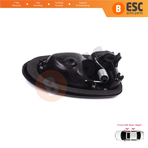 Inner Door Handle Right Black Rod Type for Renault Clio 2 Scenic Megane 1 Trafic Master 2 Mascott Logan 1 Movano Vivaro A Interstar Primastar 1 Daily 7700434717