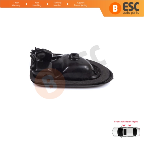 Inner Door Handle Right Black Rod Type for Renault Clio 2 Scenic Megane 1 Trafic Master 2 Mascott Logan 1 Movano Vivaro A Interstar Primastar 1 Daily 7700434717