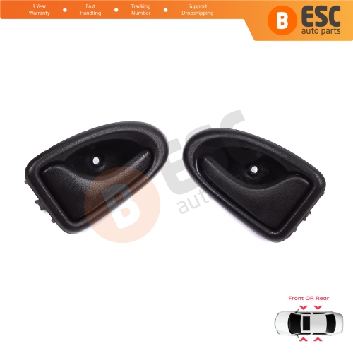 Inner Door Handle Right Left Black Rod Type for Renault Clio 2 Scenic Megane 1 Trafic Master 2 Mascott Logan 1 Movano Vivaro A Interstar Primastar 1 Daily 7700434716 7700434717