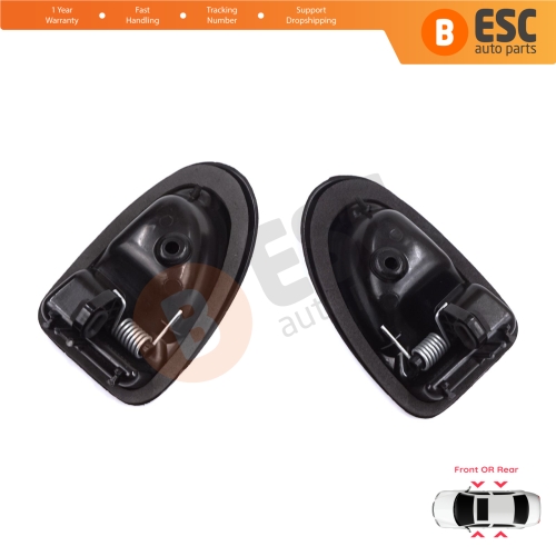 Inner Door Handle Right Left Black Rod Type for Renault Clio 2 Scenic Megane 1 Trafic Master 2 Mascott Logan 1 Movano Vivaro A Interstar Primastar 1 Daily 7700434716 7700434717