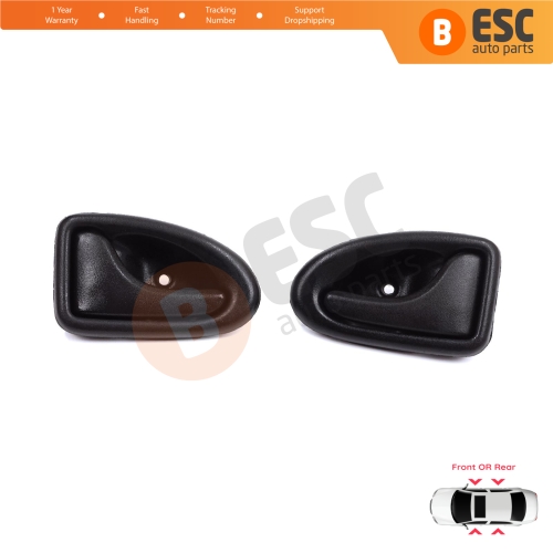 Inner Door Handle Right Left Black Rod Type for Renault Clio 2 Scenic Megane 1 Trafic Master 2 Mascott Logan 1 Movano Vivaro A Interstar Primastar 1 Daily 7700434716 7700434717