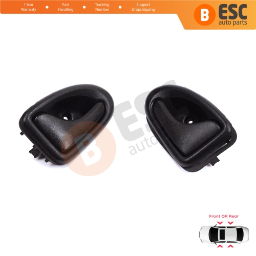 Inner Door Handle Right Left Black Rod Type for Renault Clio 2 Scenic Megane 1 Trafic Master 2 Mascott Logan 1 Movano Vivaro A Interstar Primastar 1 Daily 7700434716 7700434717