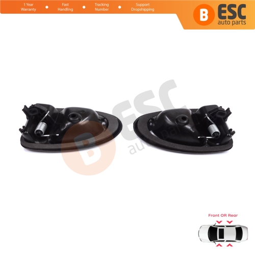 Inner Door Handle Right Left Black Rod Type for Renault Clio 2 Scenic Megane 1 Trafic Master 2 Mascott Logan 1 Movano Vivaro A Interstar Primastar 1 Daily 7700434716 7700434717