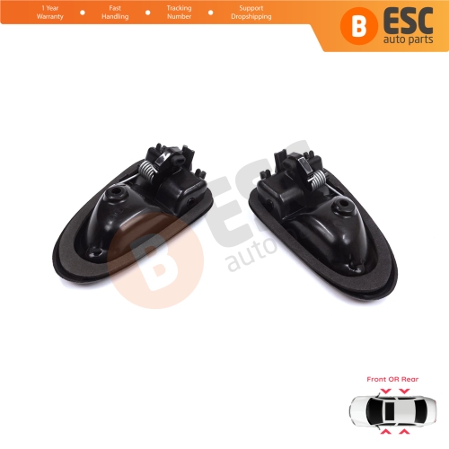 Inner Door Handle Right Left Black Rod Type for Renault Clio 2 Scenic Megane 1 Trafic Master 2 Mascott Logan 1 Movano Vivaro A Interstar Primastar 1 Daily 7700434716 7700434717