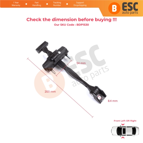 2 Pieces Front Door Stop Check Assy Limiter Strap for Mercedes A Class W177 B W247 CLA C118 X118 GLA H247 EQA H243 A1777207000