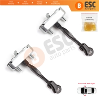 2 Pieces Front Door Stop Check Assy Limiter Strap for Toyota Corolla E120 2000-2007 Verso MK1 2001-2004 68610-12170