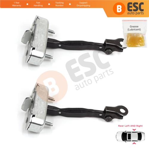 2 Pieces Rear Door Stop Check Assy Limiter Strap for Toyota Corolla E120 2000-2007 Verso MK1 2001-2004 Wish AE10 2003–2009 6863012090