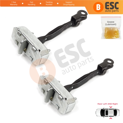 2 Pieces Rear Door Stop Check Assy Limiter Strap for Toyota Corolla E120 2000-2007 Verso MK1 2001-2004 Wish AE10 2003–2009 6863012090