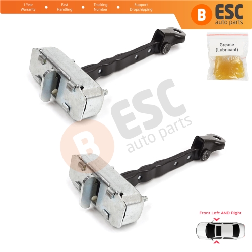 2 Pieces Front Door Stop Check Assy Limiter Strap for Toyota Corolla MK10 E15 2006-2013 6861002130