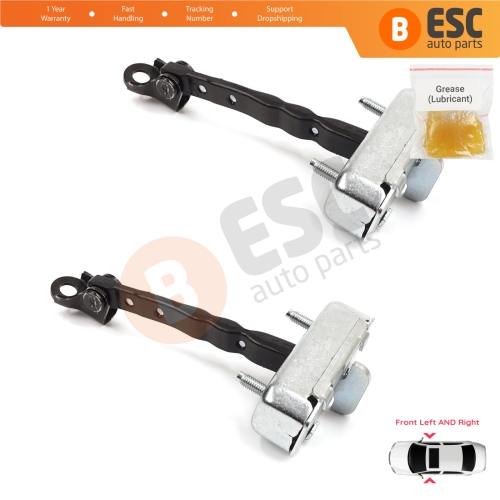 2 Pieces Front Door Stop Check Assy Limiter Strap for Toyota Corolla MK10 E15 2006-2013 6861002130