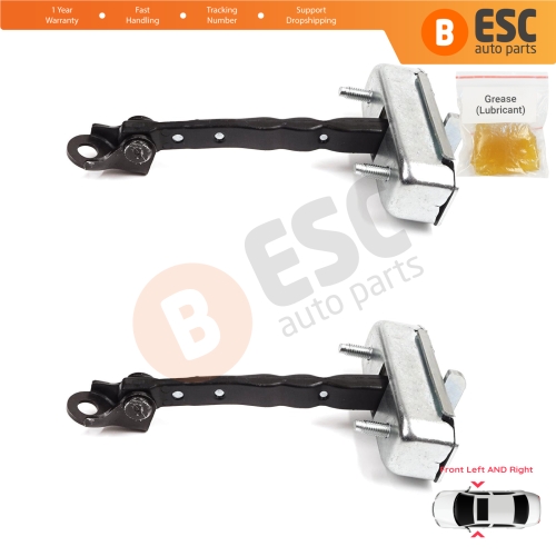 2 Pieces Front Door Stop Check Assy Limiter Strap for Toyota Corolla MK10 E15 2006-2013 6861002130