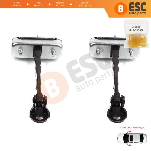 2 Pieces Front Door Stop Check Assy Limiter Strap for Toyota Corolla MK10 E15 2006-2013 6861002130