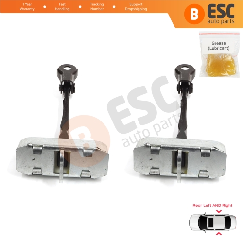 2 Pieces Rear Door Stop Check Assy Limiter Strap for Toyota Corolla MK10 E15 2006-2013 6863002130