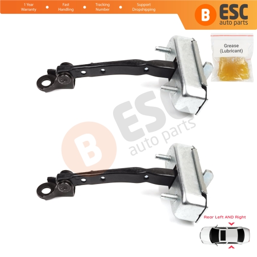 2 Pieces Rear Door Stop Check Assy Limiter Strap for Toyota Corolla MK10 E15 2006-2013 6863002130