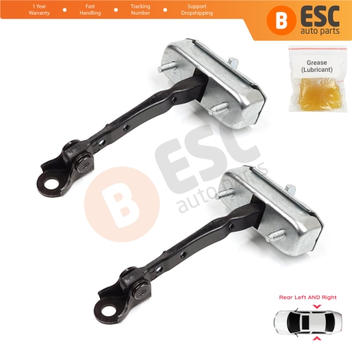 2 Pieces Rear Door Stop Check Assy Limiter Strap for Toyota Corolla MK10 E15 2006-2013 6863002130