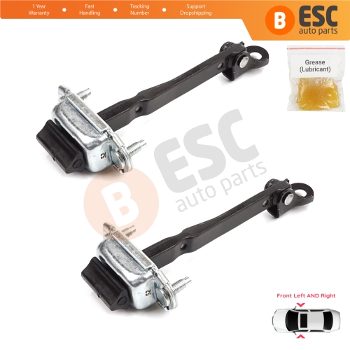 2 Pieces Front Door Stop Check Assy Limiter Strap for Dacia Renault Sandero MK3 LJI Jogger Logan LJI Taliant 804303250R