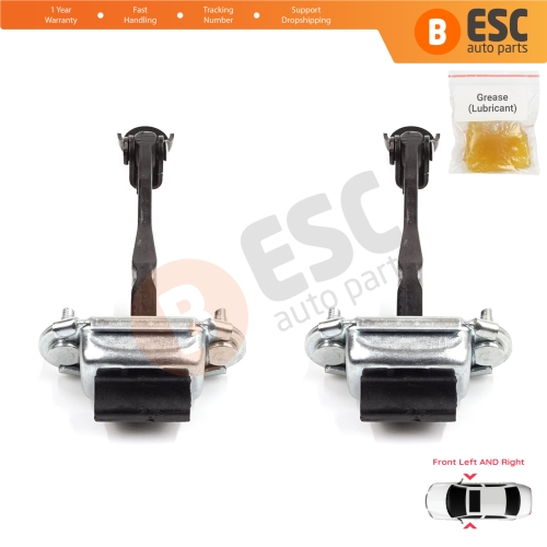 2 Pieces Front Door Stop Check Assy Limiter Strap for Dacia Renault Sandero MK3 LJI Jogger Logan LJI Taliant 804303250R