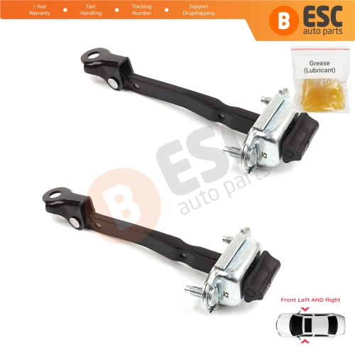 2 Pieces Front Door Stop Check Assy Limiter Strap for Dacia Renault Sandero MK3 LJI Jogger Logan LJI Taliant 804303250R