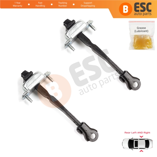 2 Pieces Rear Door Stop Check Assy Limiter Strap for Dacia Renault Sandero MK3 LJI Logan LJI Taliant 824308415R