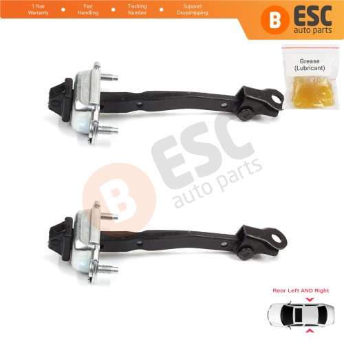 2 Pieces Rear Door Stop Check Assy Limiter Strap for Dacia Renault Sandero MK3 LJI Logan LJI Taliant 824308415R