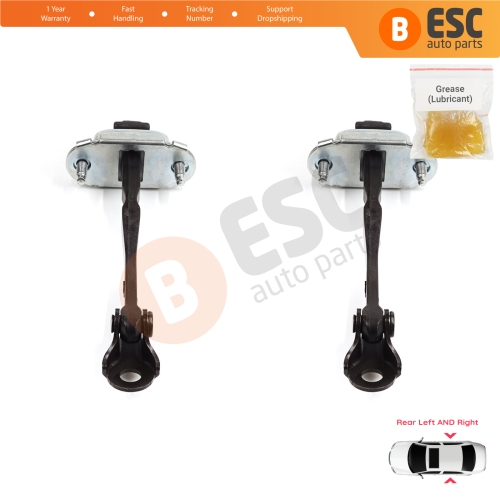 2 Pieces Rear Door Stop Check Assy Limiter Strap for Dacia Renault Sandero MK3 LJI Logan LJI Taliant 824308415R
