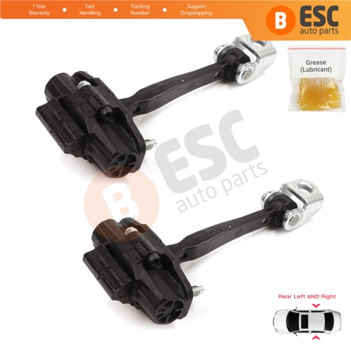 2 Pieces Rear Door Stop Check Assy Limiter Strap for Renault Dacia Duster MK2 HM 2017-2024 804300992R