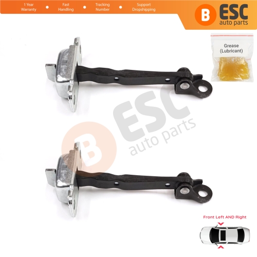 2 Pieces Front Door Stop Check Assy Limiter Strap for Hyundai Accent MK4 RB RC 2011-2018 4/5 Door 79380-0U000