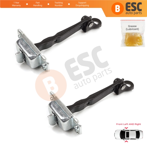 2 Pieces Front Door Stop Check Assy Limiter Strap for Hyundai Accent MK4 RB RC 2011-2018 4/5 Door 79380-0U000