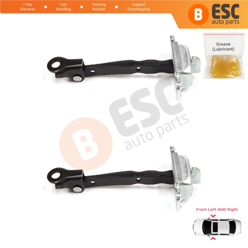 2 Pieces Front Door Stop Check Assy Limiter Strap for Hyundai Accent MK4 RB RC 2011-2018 4/5 Door 79380-0U000