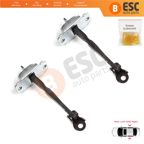 2 Pieces Rear Door Stop Check Assy Limiter Strap for Hyundai Accent MK4 RB RC 2011-2018 4/5 Door 79480-0U000
