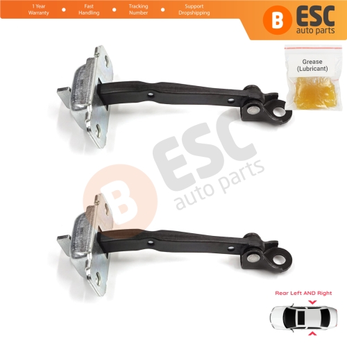 2 Pieces Rear Door Stop Check Assy Limiter Strap for Hyundai Accent MK4 RB RC 2011-2018 4/5 Door 79480-0U000