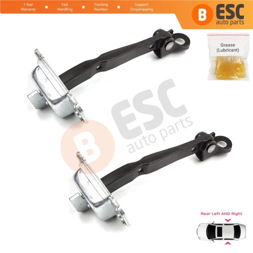 2 Pieces Rear Door Stop Check Assy Limiter Strap for Hyundai Accent MK4 RB RC 2011-2018 4/5 Door 79480-0U000