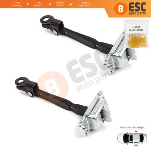 2 Pieces Rear Door Stop Check Assy Limiter Strap for Hyundai Accent MK4 RB RC 2011-2018 4/5 Door 79480-0U000