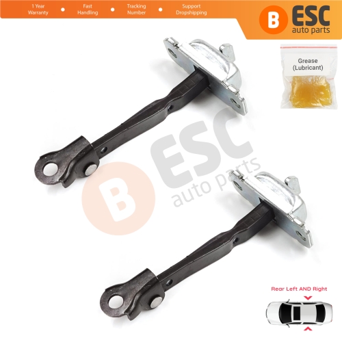 2 Pieces Rear Door Stop Check Assy Limiter Strap for Hyundai Accent MK4 RB RC 2011-2018 4/5 Door 79480-0U000