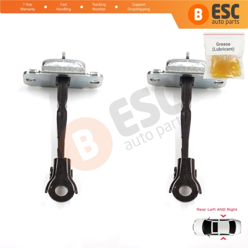 2 Pieces Rear Door Stop Check Assy Limiter Strap for Hyundai Accent MK4 RB RC 2011-2018 4/5 Door 79480-0U000