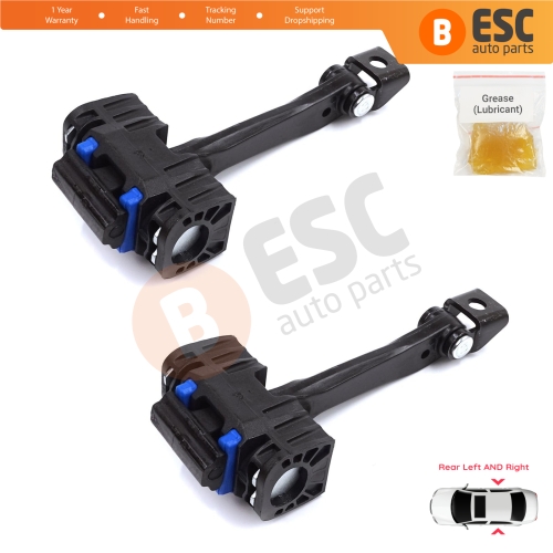 2 Pieces Rear Door Stop Check Assy Limiter Strap for BMW 3 Series E90 E91 2004-2012 51227176808