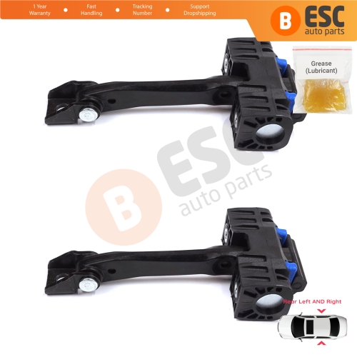 2 Pieces Rear Door Stop Check Assy Limiter Strap for BMW 3 Series E90 E91 2004-2012 51227176808