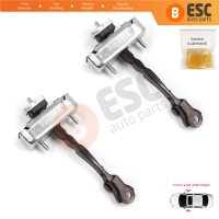 2 Pieces Front Door Stop Check Assy Limiter Strap for Toyota Avensis MK3 T27 T270 2009-2018 68610-05052
