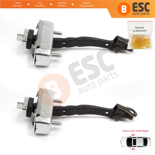 2 Pieces Front Door Stop Check Assy Limiter Strap for Toyota Avensis MK3 T27 T270 2009-2018 68610-05052
