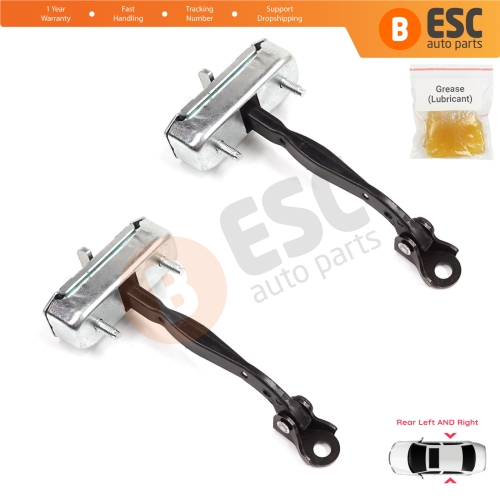 2 Pieces Rear Door Stop Check Assy Limiter Strap for Toyota Camry MK7 V5 XV50 XV55 2011-2019 68630-33092