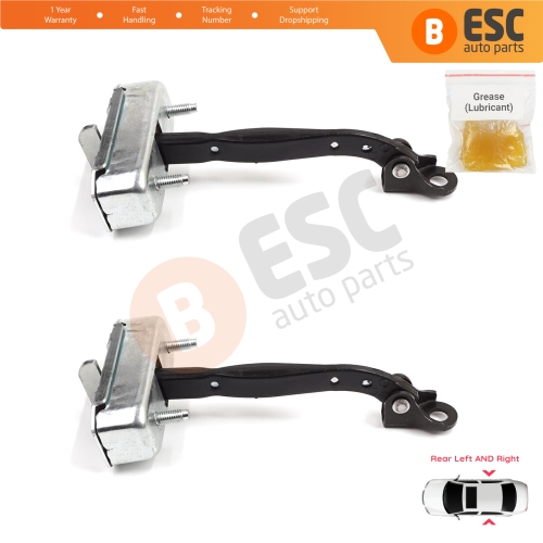 2 Pieces Rear Door Stop Check Assy Limiter Strap for Toyota Camry MK7 V5 XV50 XV55 2011-2019 68630-33092