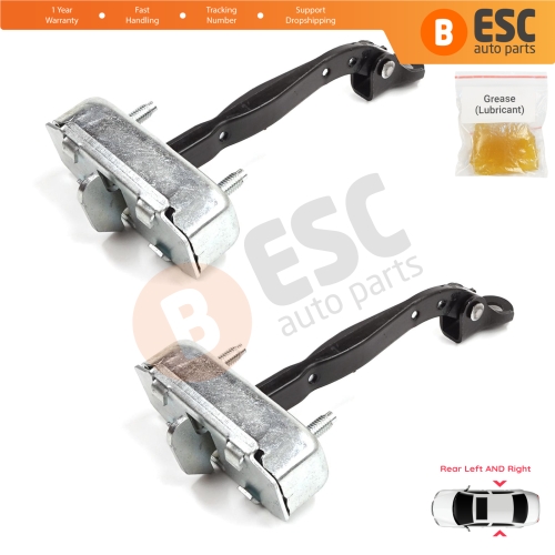 2 Pieces Rear Door Stop Check Assy Limiter Strap for Toyota Camry MK7 V5 XV50 XV55 2011-2019 68630-33092