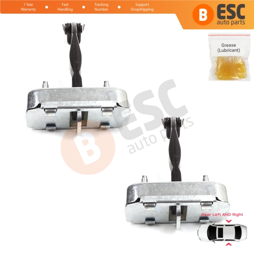 2 Pieces Rear Door Stop Check Assy Limiter Strap for Toyota Camry MK7 V5 XV50 XV55 2011-2019 68630-33092