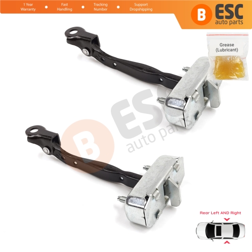 2 Pieces Rear Door Stop Check Assy Limiter Strap for Toyota Camry MK7 V5 XV50 XV55 2011-2019 68630-33092